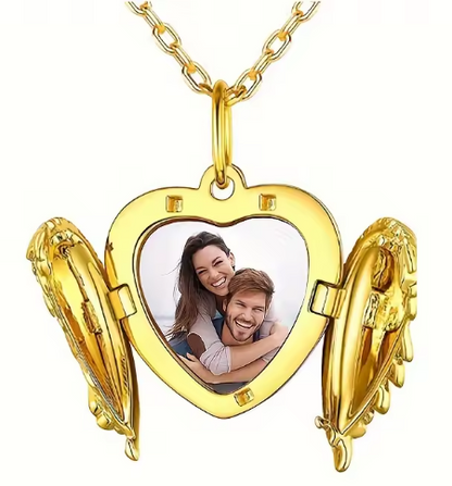 Collar Corazón Alado Personalizado